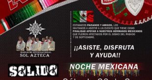 Sabado 30 de septiembre para los damnificados de Mexico