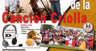 Dia de la cancion criolla Calgary AB-Comunidad peruana en Calgary